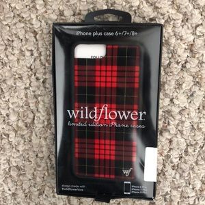 Wildflowers Red Plaid iPhone 7/8 Plus Case